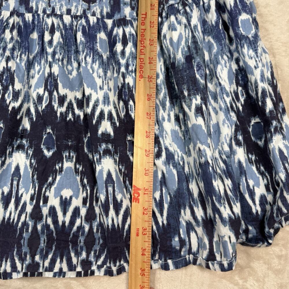 Blue Patterned Mini Dress - Picture 10 of 11